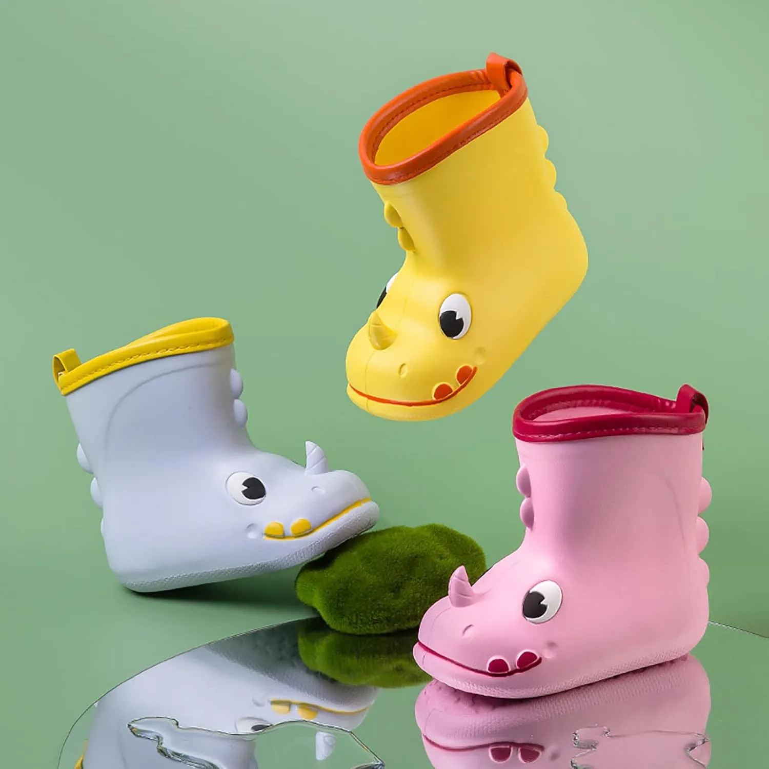 Toddler Rain Boots Cute Patterns EVA Baby Outdoor Shoes Rain Boots For Toddlers Boys Rubber Boots Waterproo Boots