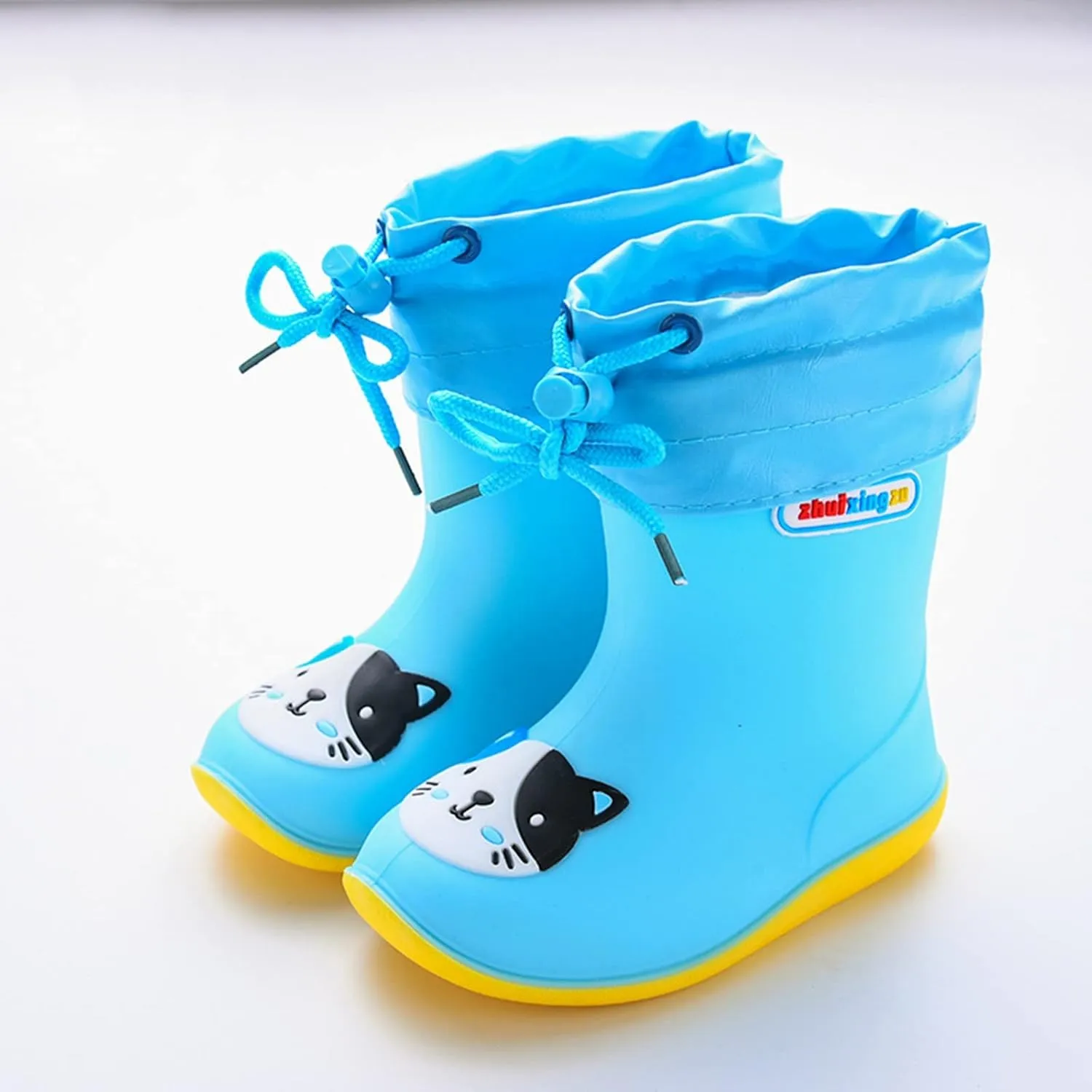 Toddler Rain Boots Waterproof Rainboots Outdoor Boys Girls Cute Water Shoes Non-Slip Rubber Mud Boots Lightweight