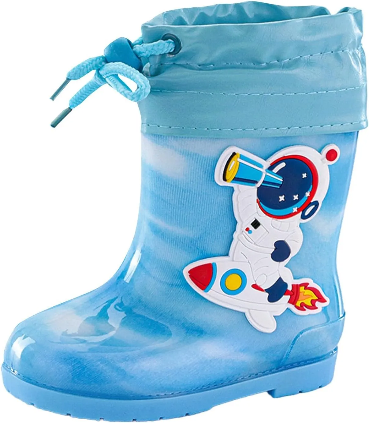 Toddler Rain Boots Waterproof Rainboots Outdoor Boys Girls Cute Water Shoes Non-Slip Rubber Toddler Work Boots