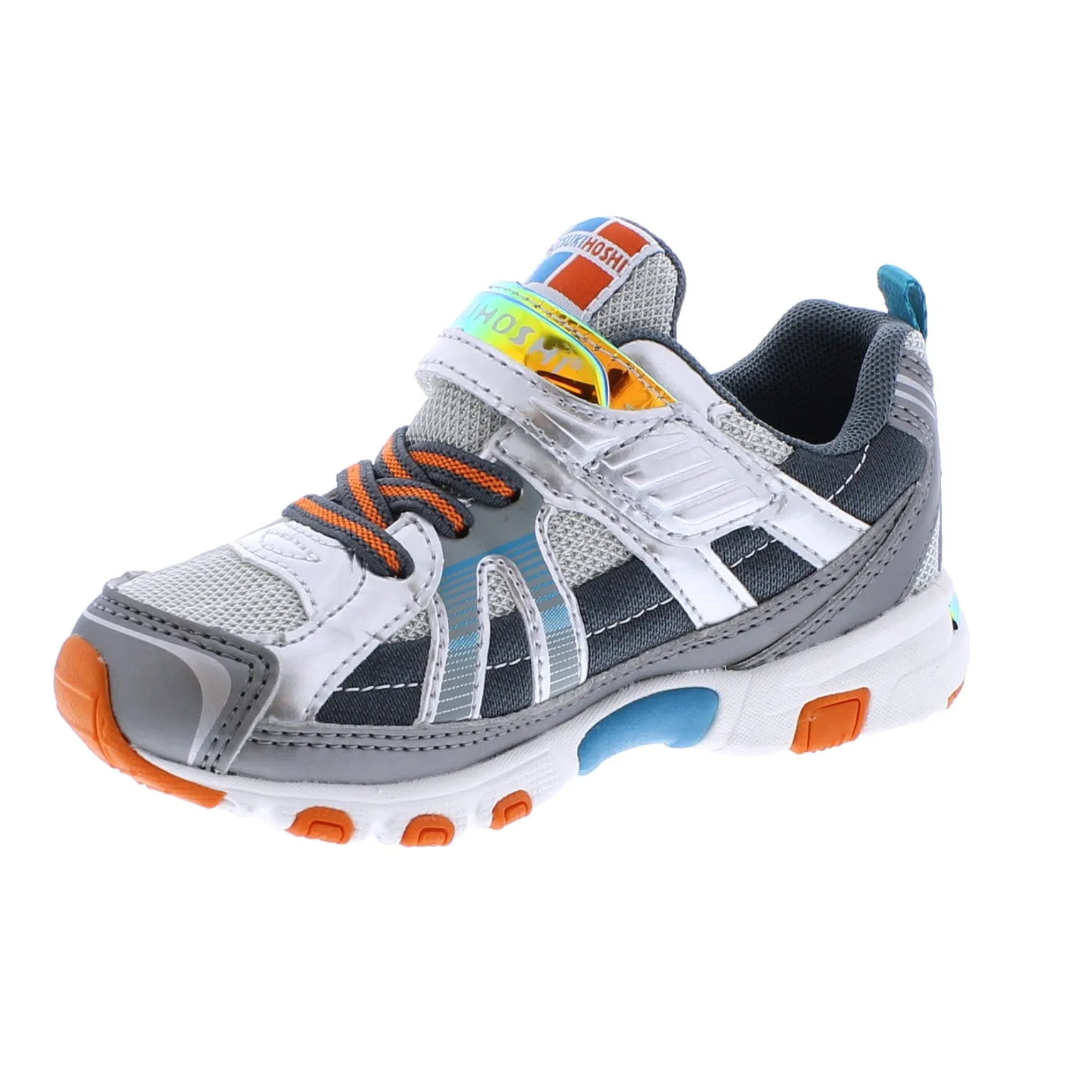 Tsukihoshi Storm | Silver/Gray Kids Sneakers