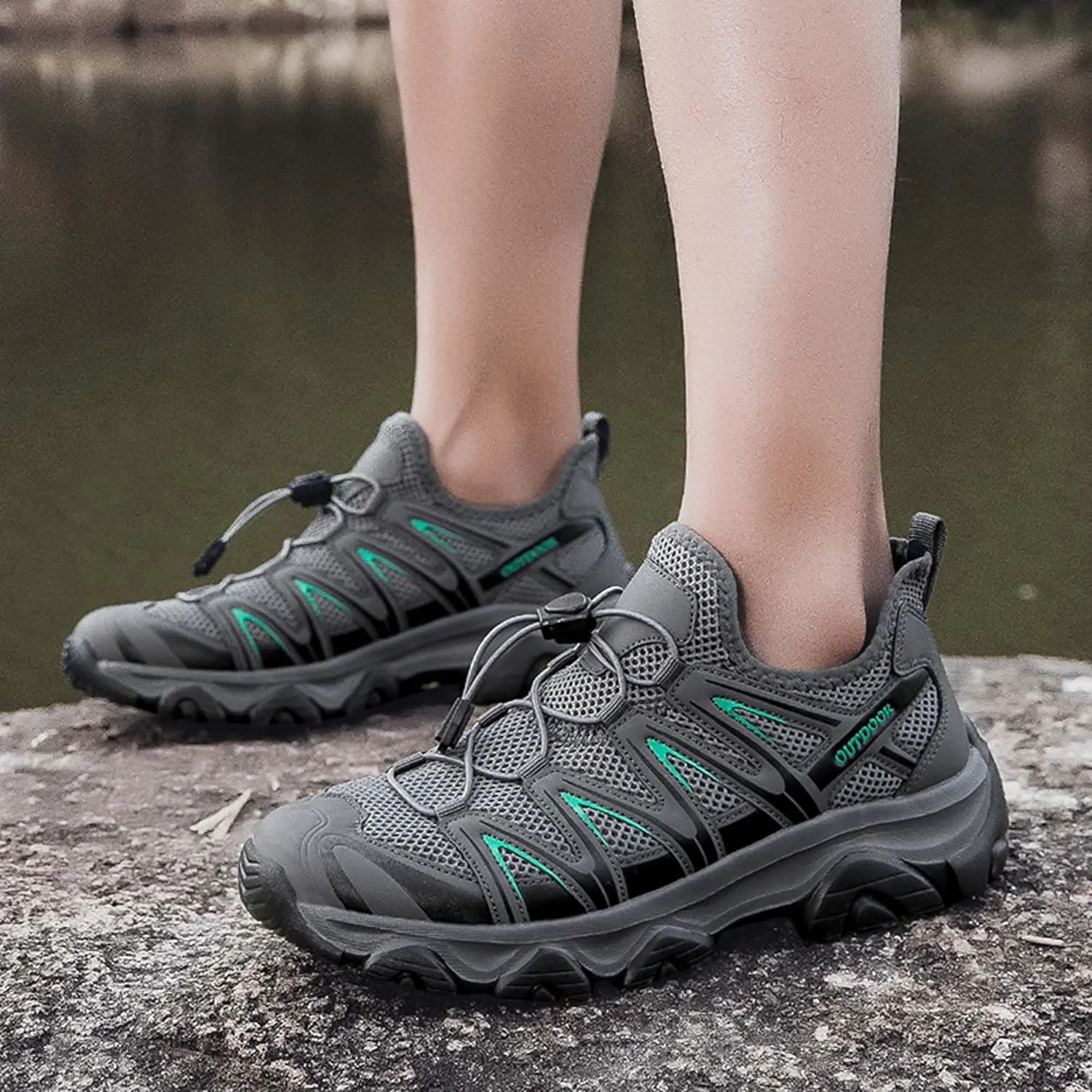 Unisex Mid Top Mountaineering Shoes Men's Shoes Women's Shoes Soft High Elastic Climbing Shoes Comfortable Durable Hiking Shoes