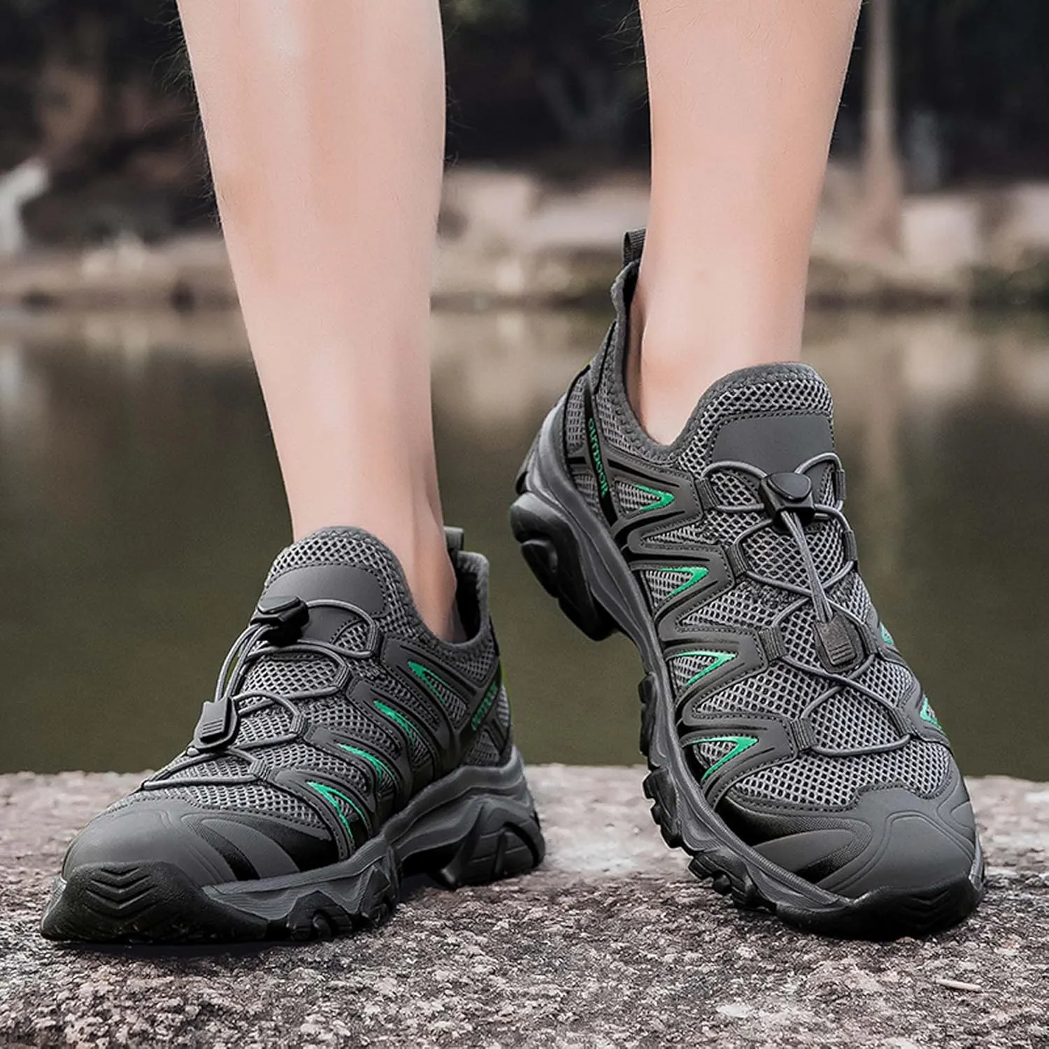 Unisex Mid Top Mountaineering Shoes Men's Shoes Women's Shoes Soft High Elastic Climbing Shoes Comfortable Durable Hiking Shoes