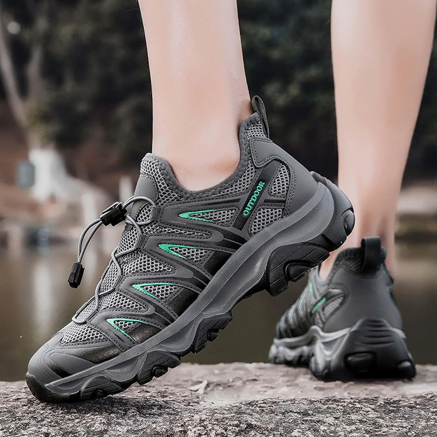 Unisex Mid Top Mountaineering Shoes Men's Shoes Women's Shoes Soft High Elastic Climbing Shoes Comfortable Durable Hiking Shoes