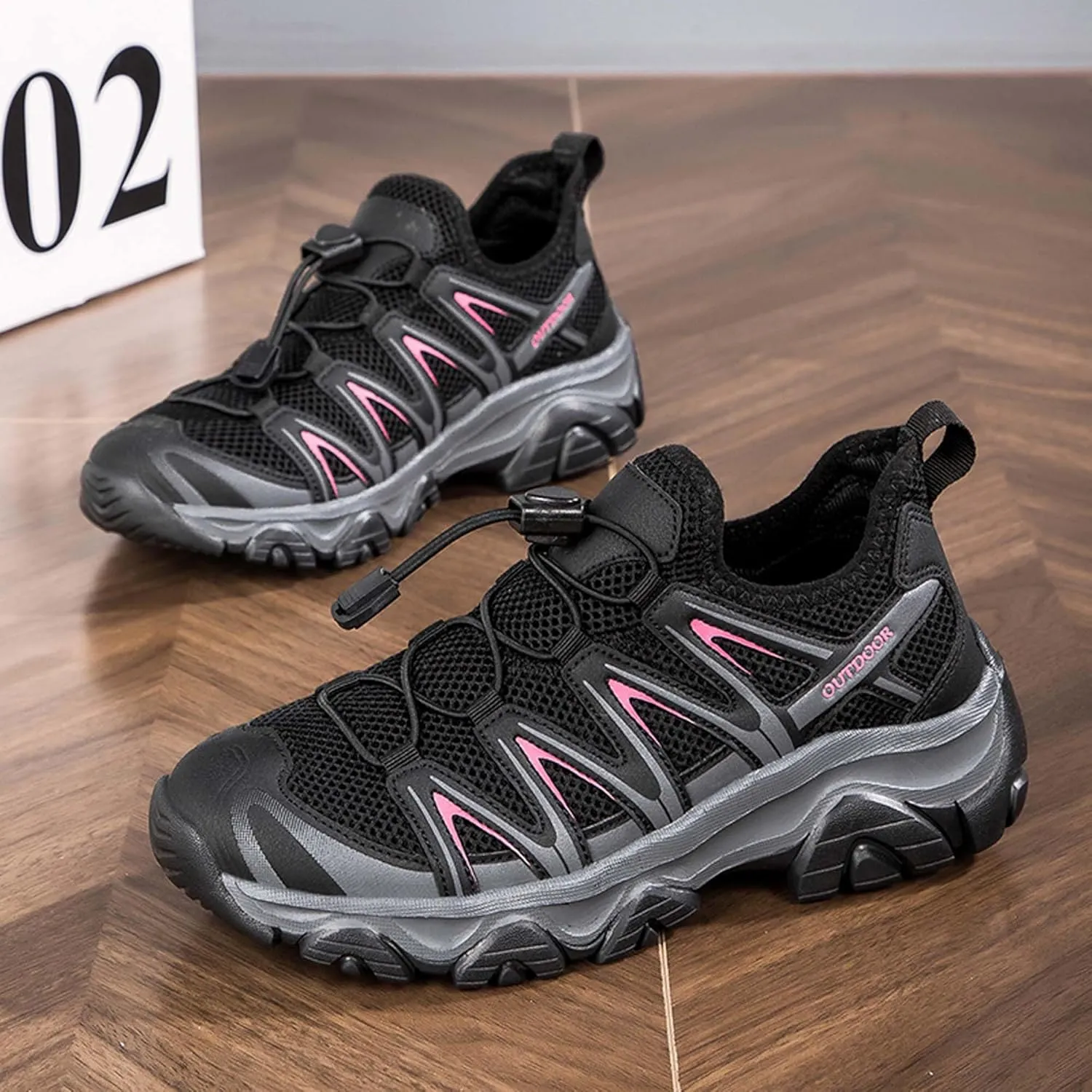 Unisex Mid Top Mountaineering Shoes Men's Shoes Women's Shoes Soft High Elastic Climbing Shoes Comfortable Durable Hiking Shoes