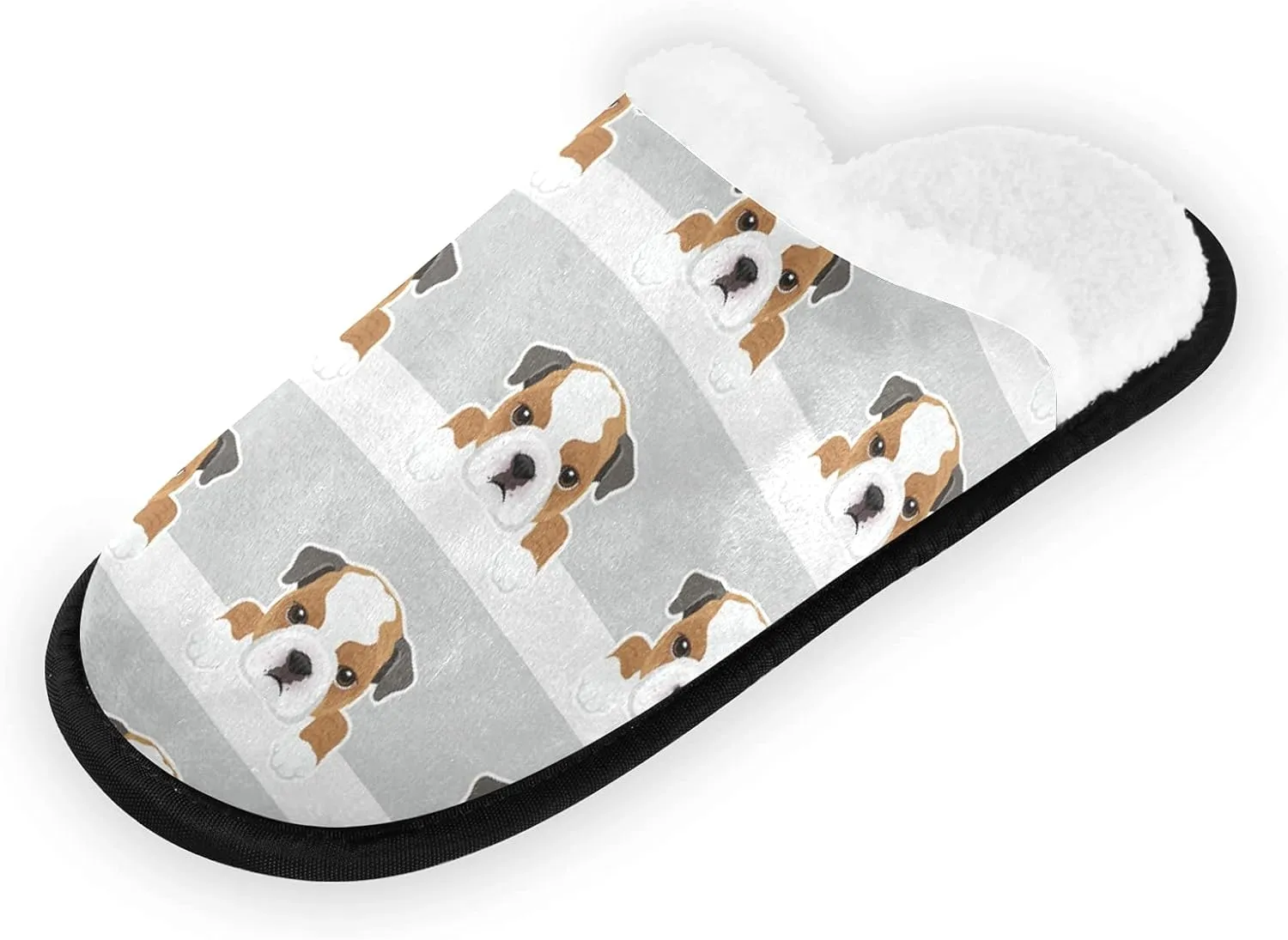 Unisex Slippers Fuzzy Feet Plush Slippers Anti-Slip Warm House Shoes M/L