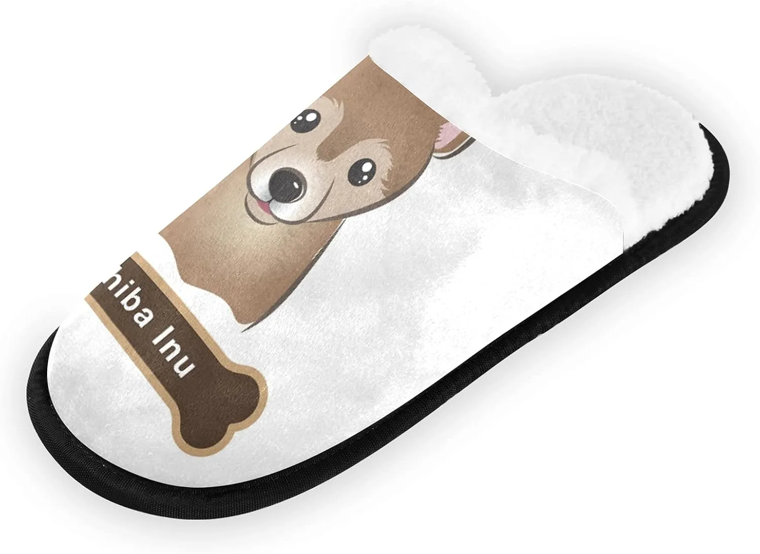 Unisex Slippers Fuzzy Feet Plush Slippers Anti-Slip Warm House Shoes M/L