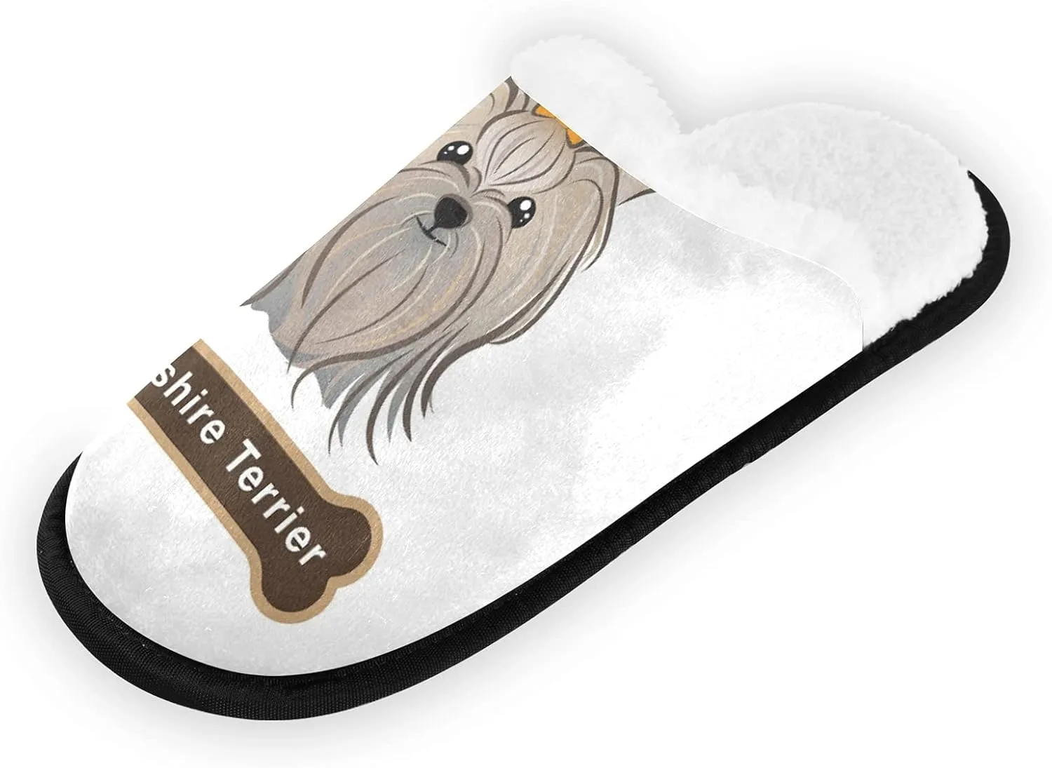 Unisex Slippers Fuzzy Feet Plush Slippers Anti-Slip Warm House Shoes M/L