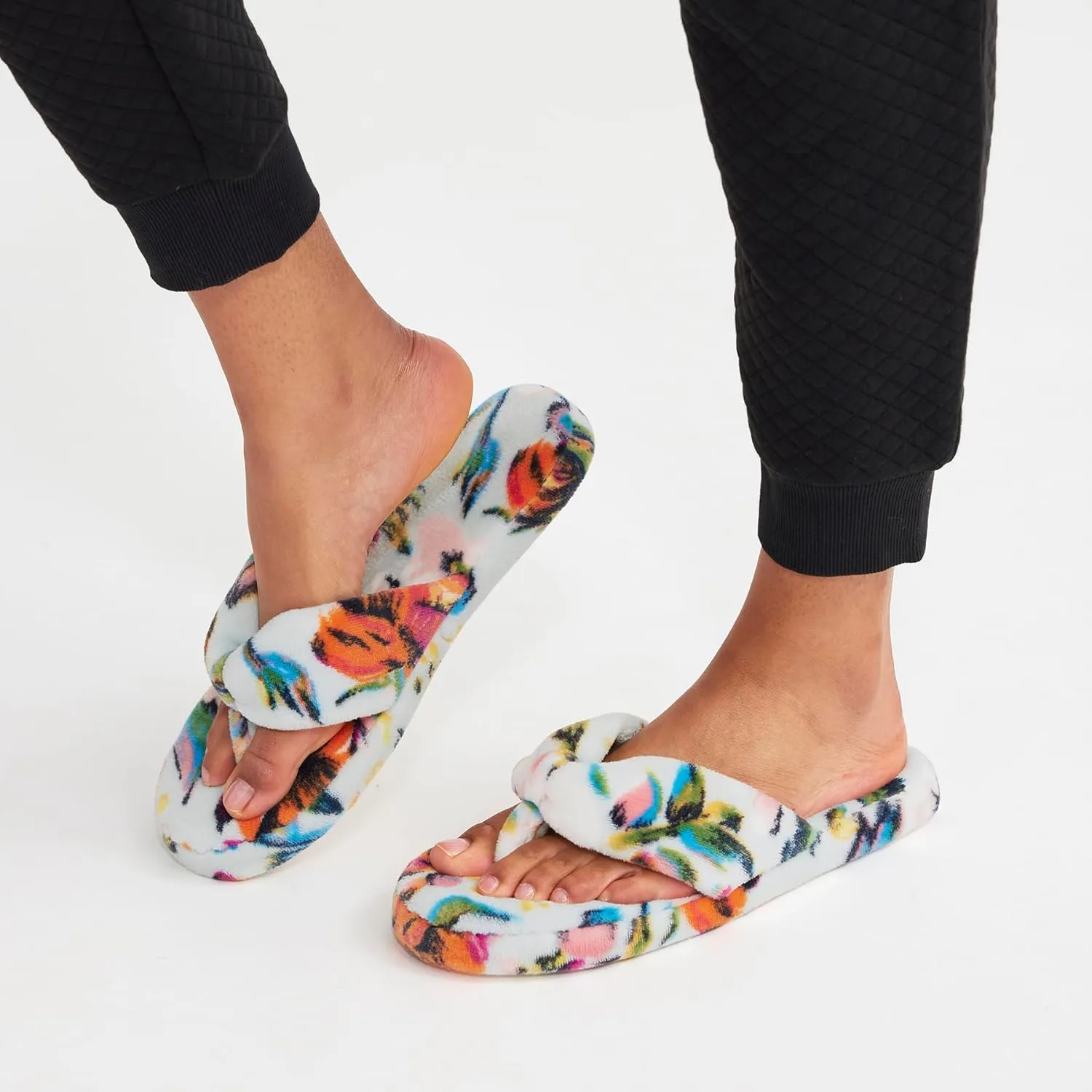 Vera Bradley Women's Fleece Flip Flop Slippers