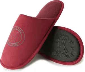 WALKFUN House Slippers for Men Two-Tone Indoor Slip on House Shoes Memory Foam Home Full Toe Comfortable Home Slippers Indoor Outdoor