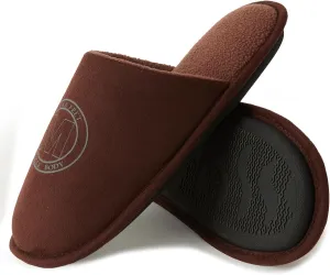 WALKFUN House Slippers for Men Two-Tone Indoor Slip on House Shoes Memory Foam Home Full Toe Comfortable Home Slippers Indoor Outdoor