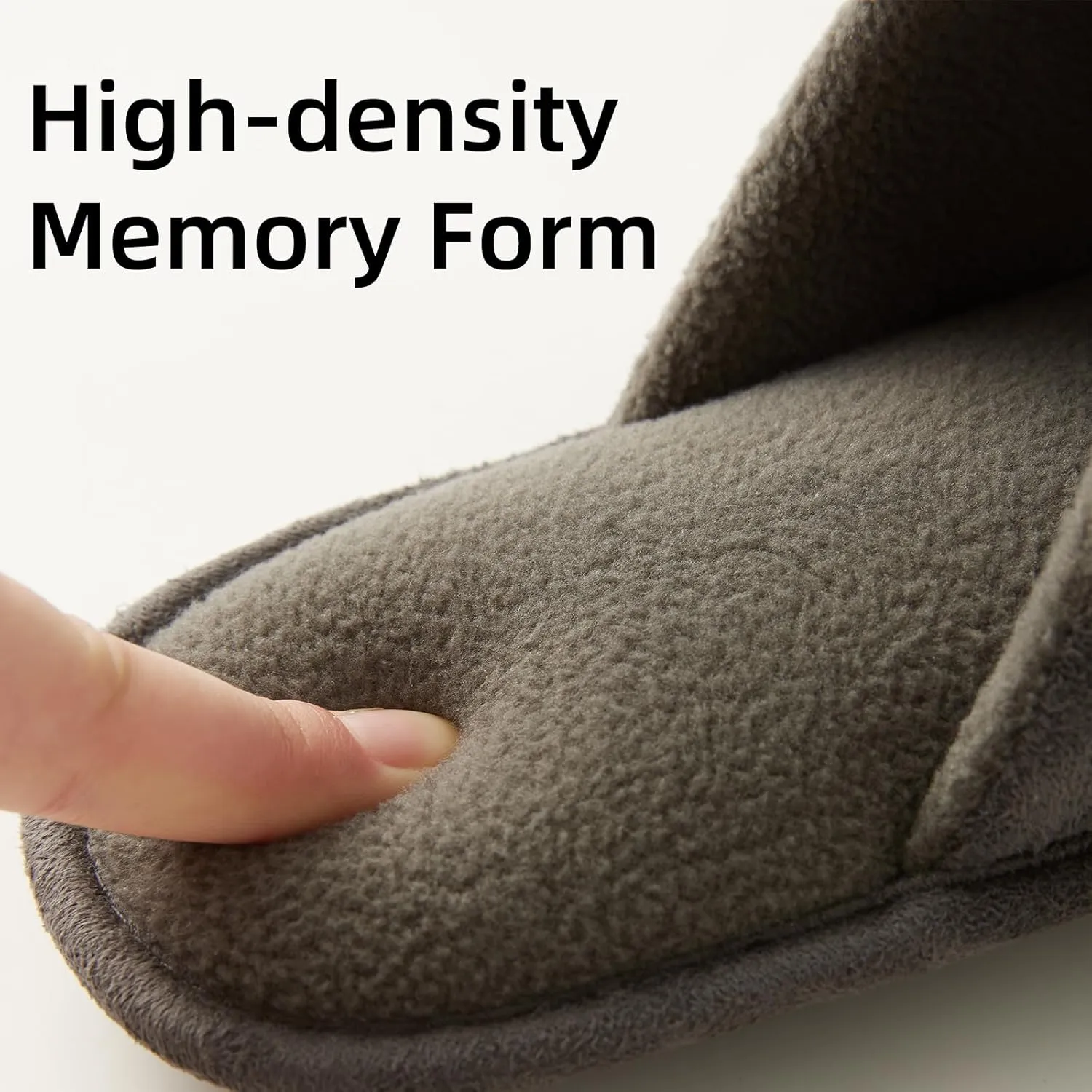 WALKFUN House Slippers for Men Two-Tone Indoor Slip on House Shoes Memory Foam Home Full Toe Comfortable Home Slippers Indoor Outdoor