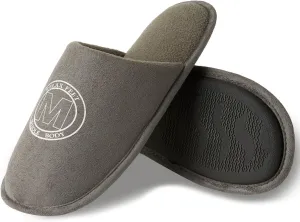 WALKFUN House Slippers for Men Two-Tone Indoor Slip on House Shoes Memory Foam Home Full Toe Comfortable Home Slippers Indoor Outdoor