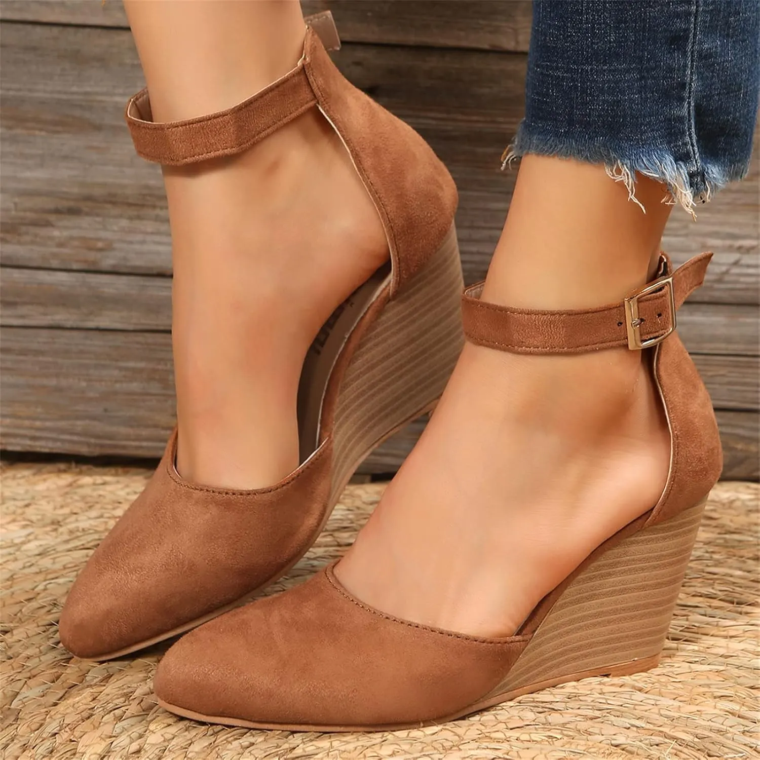 Wedge Sandals for Women Crisscross Elastic Straps and Open Toe Comfortable with Lightweight Platform for All Day Comfortable Orthopedic Sandal Beach Dressy Flip Flops for Wide Toe 2025 Spring