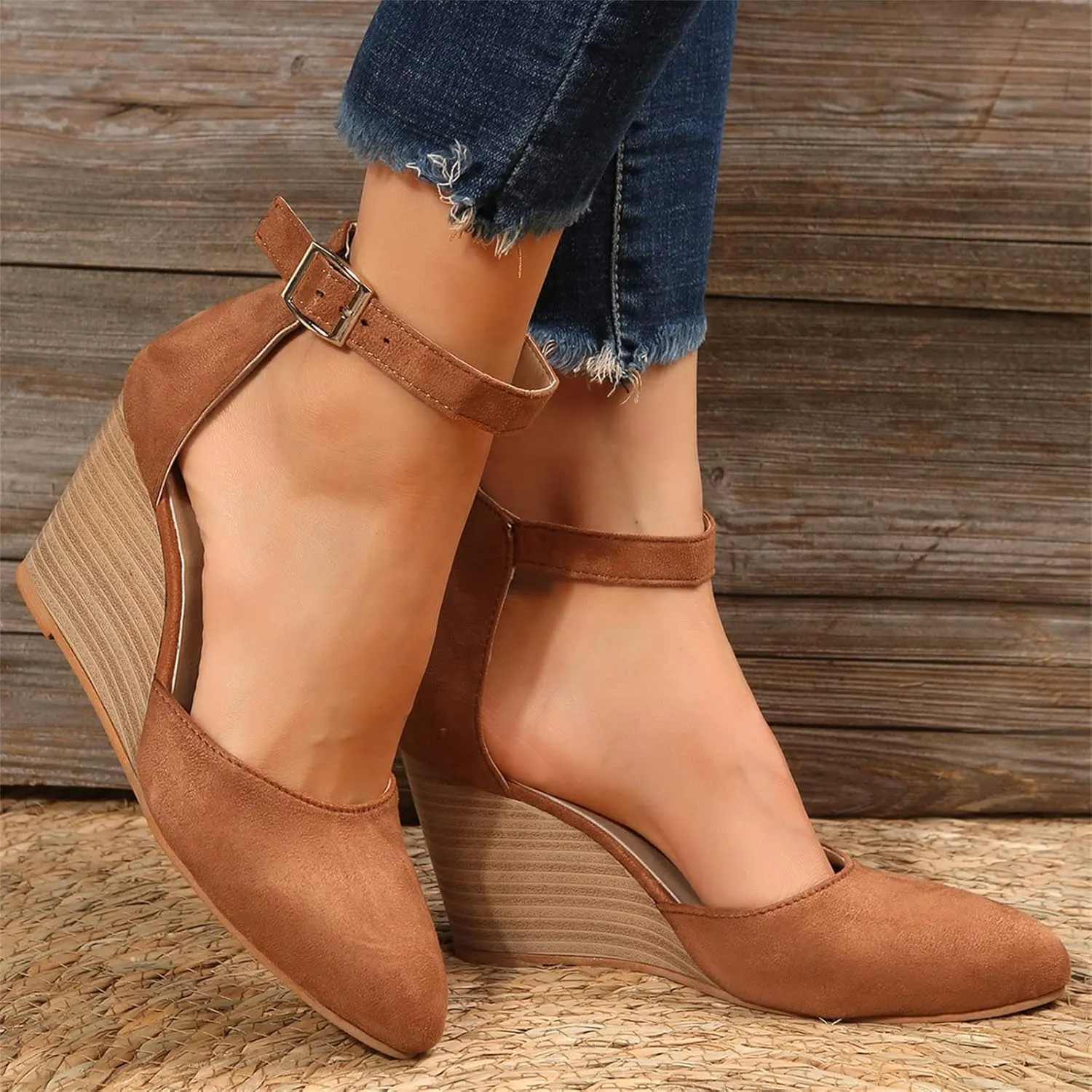 Wedge Sandals for Women Crisscross Elastic Straps and Open Toe Comfortable with Lightweight Platform for All Day Comfortable Orthopedic Sandal Beach Dressy Flip Flops for Wide Toe 2025 Spring