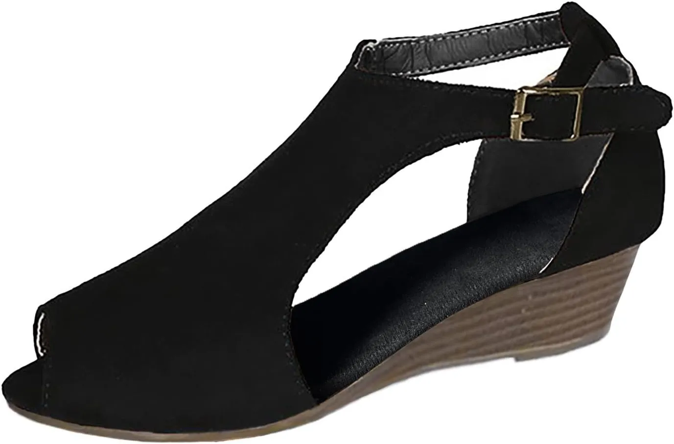 Wedge Sandals for Women Dressy Buckle Strappy Espadrille Platform Heels Open Toe Comfortable Slip On Beach Wedding Party Shoes Orthopedic Sandal Beach Dressy Flip Flops for Wide Toe 2025 Spring