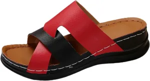 Wedge Sandals for Women Dressy Summer Comfortable Walking Sandals with Arch Support Fashion Casual Orthopedic Slides Shoes