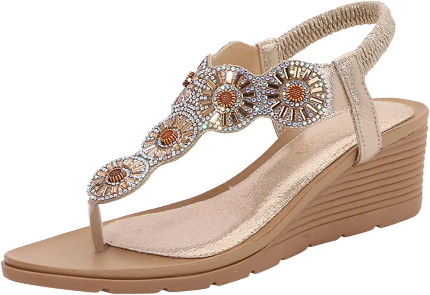 Wedge Sandals for Women Slip On Shoes Resistant Sole Slide Mules with Back Zipper and Open Toe for Casual Summer Breathable Wear Orthopedic Sandal Beach Dressy Flip Flops for Wide Toe 2025 Spring
