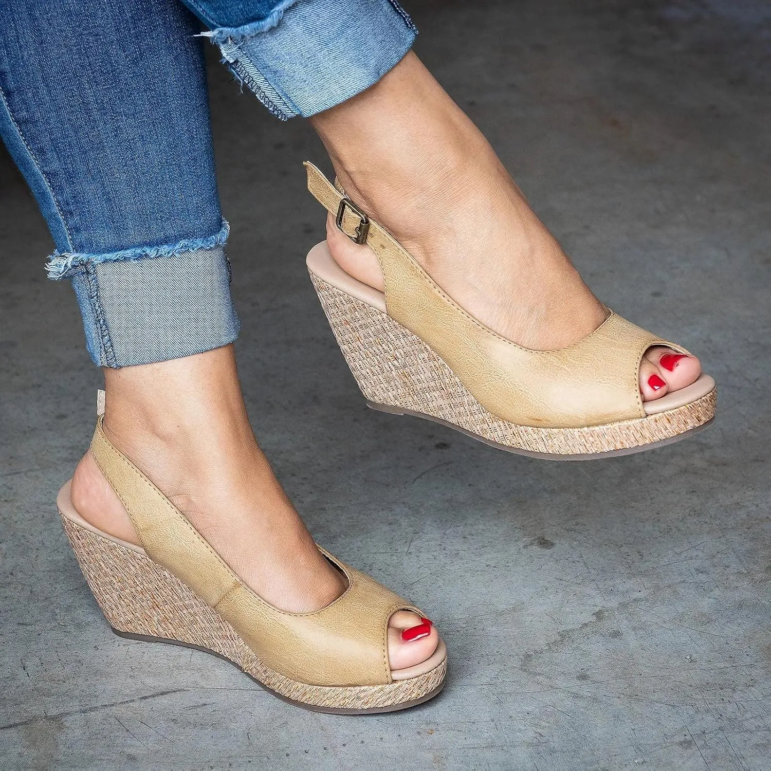 Wedge Sandals for Women Slip On Shoes Resistant Sole Slide Mules with Back Zipper and Open Toe for Casual Summer Breathable Wear Orthopedic Sandal Beach Dressy Flip Flops for Wide Toe 2025 Spring