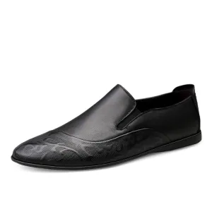 West Louis Genuine Leather Slip-on Loafers