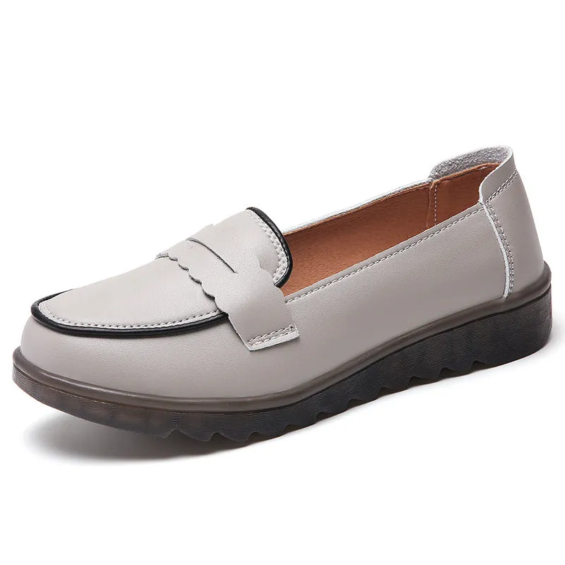 Women Flat Thick Sole Casual Shoes