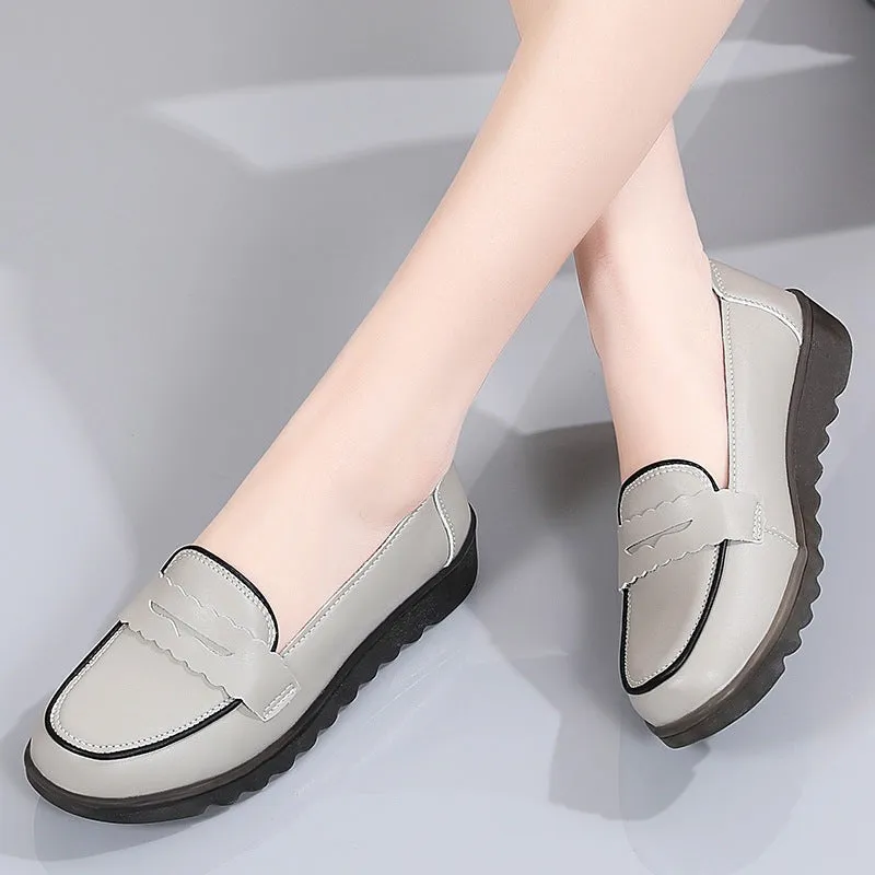 Women Flat Thick Sole Casual Shoes