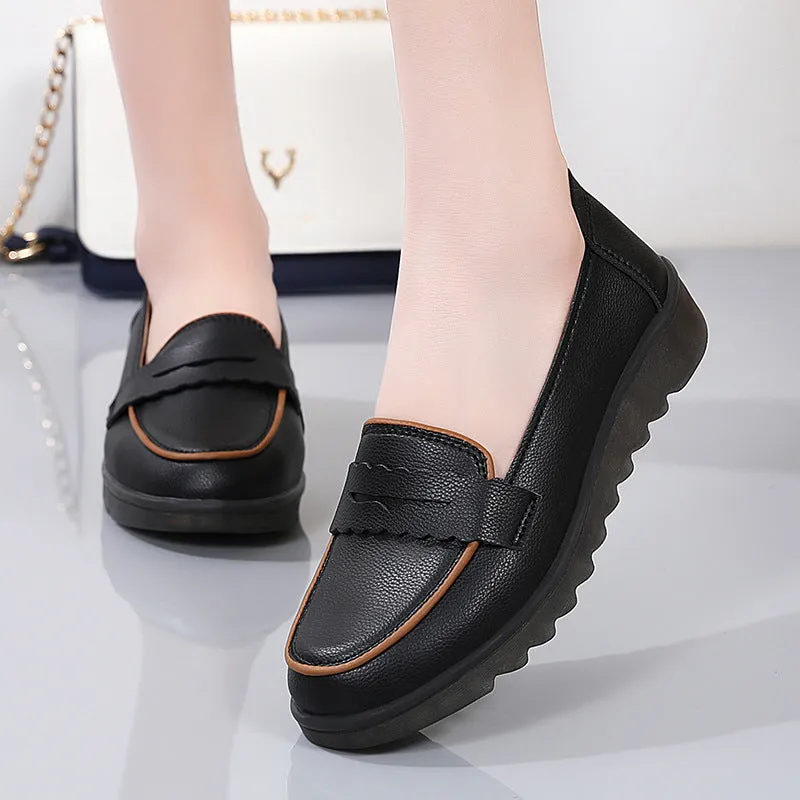 Women Flat Thick Sole Casual Shoes