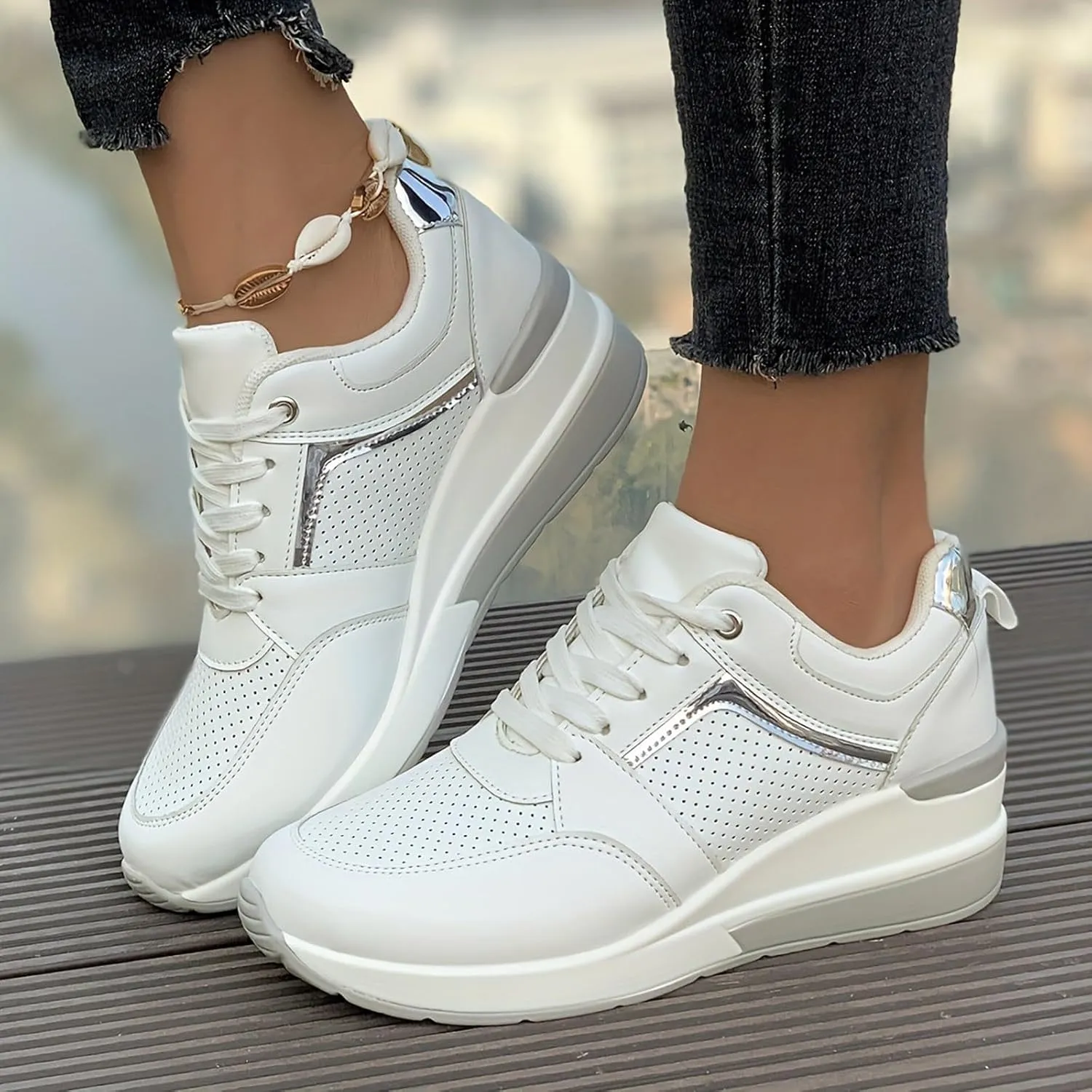 Women Running Shoes Lightweight Nursing Shoes for Women Slip On Breathable Sneakers Casual Classic Trendy Athletic Walking Sneaker Non Slip Platform Workout Tennis Shoe Outdoor Sports Loafers