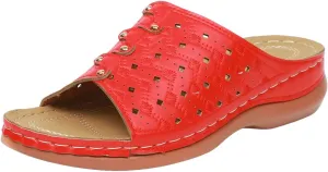 Women Shoes Wedge Heel Sandals Fashionable One Foot Wear Can Correct Arch Bohemian Sandals