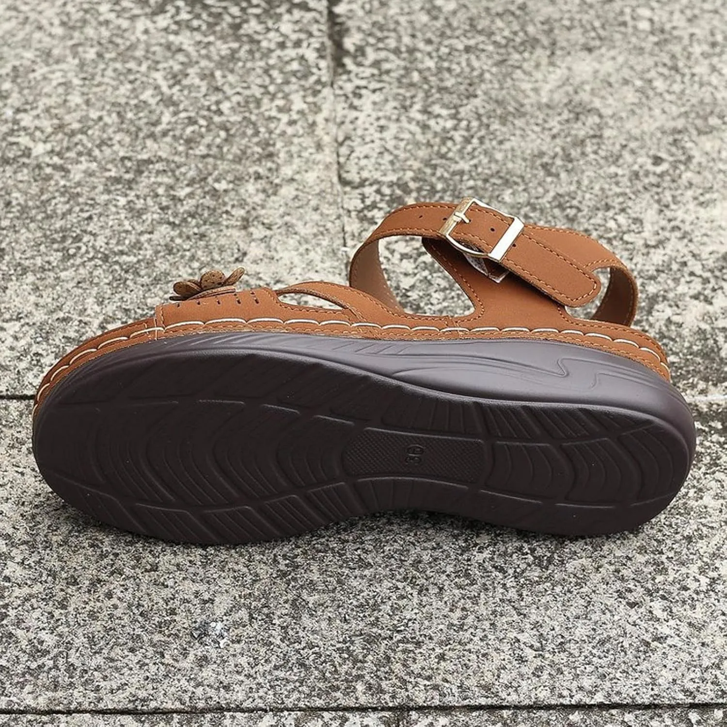 Women Summer Orthopedic Wedge Sandals Floral Open Toe Comfortable Wedge Shoes Fashionable Stylish Breathable Non Slip Wedge Shoes