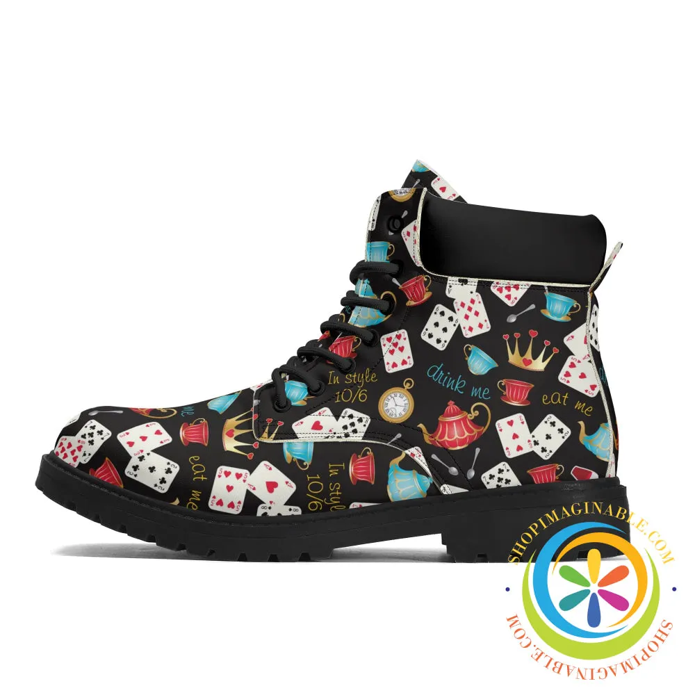 Women's Alice in Wonderland Inspired Boots Boots