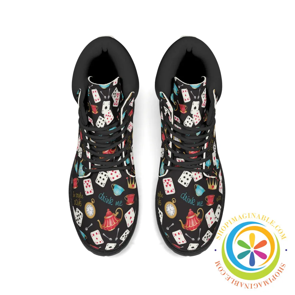 Women's Alice in Wonderland Inspired Boots Boots