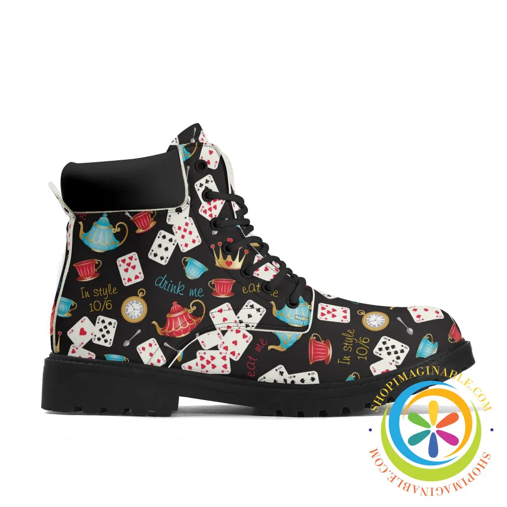 Women's Alice in Wonderland Inspired Boots Boots