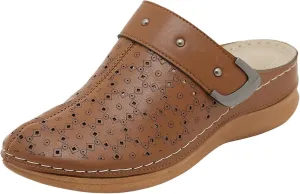 Womens Closed Toe Sandals Fashion Orthopedic Arch Support Sandals Comfortable Walking Slippers Anti-Slip Breathable Leather Sandals Vintage Slip On Flip Flops Lightweight Athletic Sport Sandals