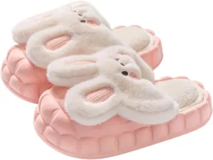 Womens Cute Bunny Animal Slippers Fluffy 3d Rabbit Indoor Outdoor House Slipper Shoes Comfortable Soft Home Slippers