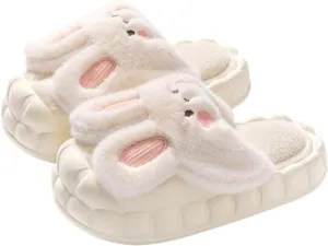 Womens Cute Bunny Animal Slippers Fluffy 3d Rabbit Indoor Outdoor House Slipper Shoes Comfortable Soft Home Slippers