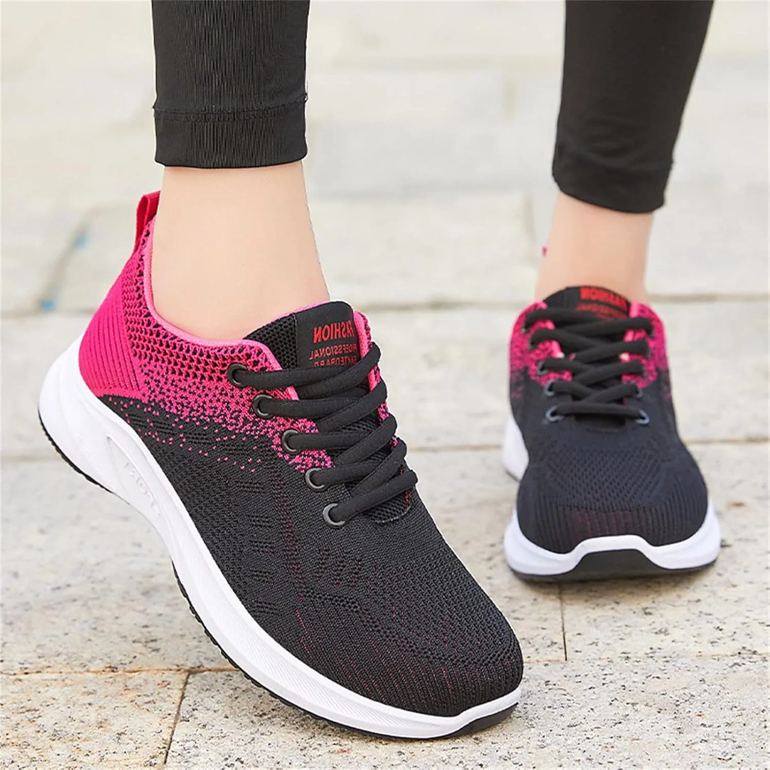 Womens Fashion Platform Sneakers 2023 Zapatos Negros para Mujer De Tacon Shoes for Women Sneakers Trendy Black White Sneakers Slip Ons for Women Platform Zapatos Comodos para Mujer De Vestir Anchos