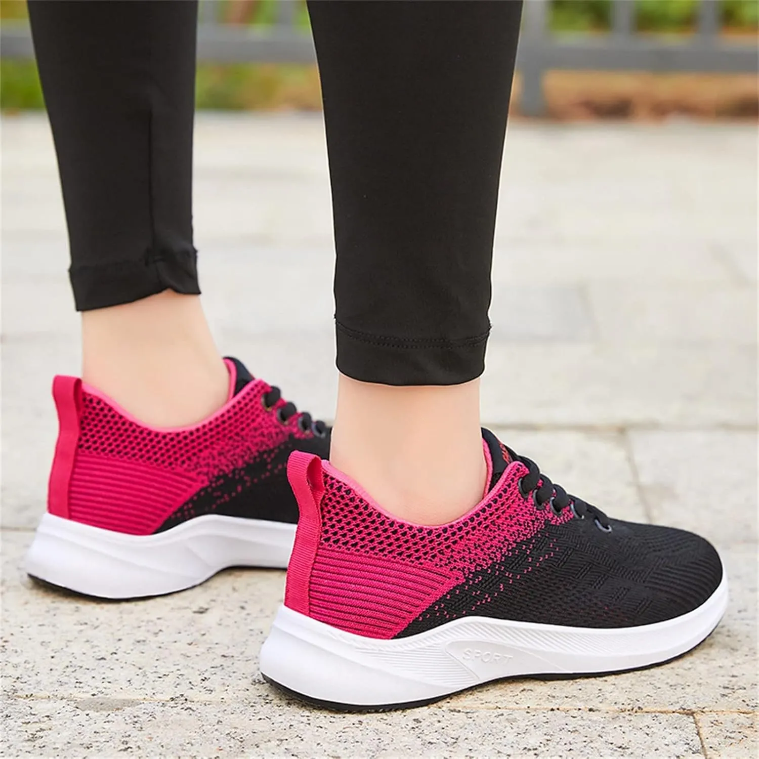 Womens Fashion Platform Sneakers 2023 Zapatos Negros para Mujer De Tacon Shoes for Women Sneakers Trendy Black White Sneakers Slip Ons for Women Platform Zapatos Comodos para Mujer De Vestir Anchos