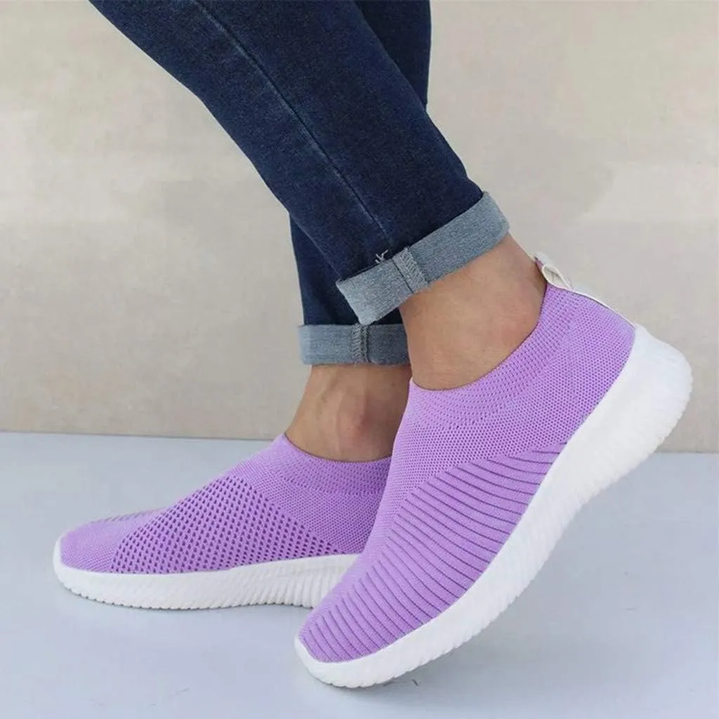 Women's Fashion Sport Breathable Mesh Platform Sneakers Pull On Sneakers Womens Womens Shoes Casual Fall Slip On Wide Width Women Sneakers Size 9.5 Wide Zapatos Ortop??Dicos para Mujer De Vestir
