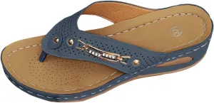 Women's Flat Sandals Orthopedic Sandals for Women, Women's Wide Width Flat Sandals with Arch Support Flip Flops