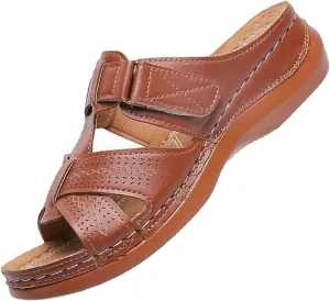 Women's Flat Sandals Womens Flat Sandals Slip on Summer Beach Sandal for Women Flip Flops Arch Support
