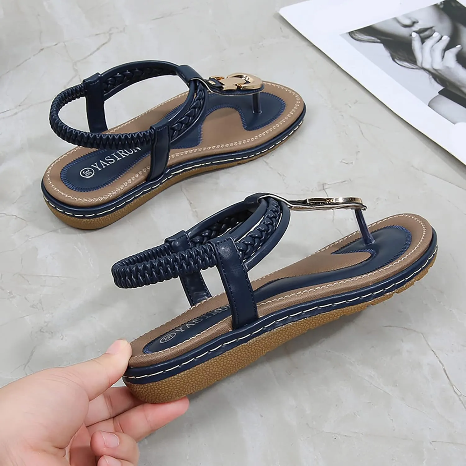Women's Flats Sandals Orthopedic Dressy Sandals Stylish Adjustable 2025 Hot Summer Holiday Party Shoes