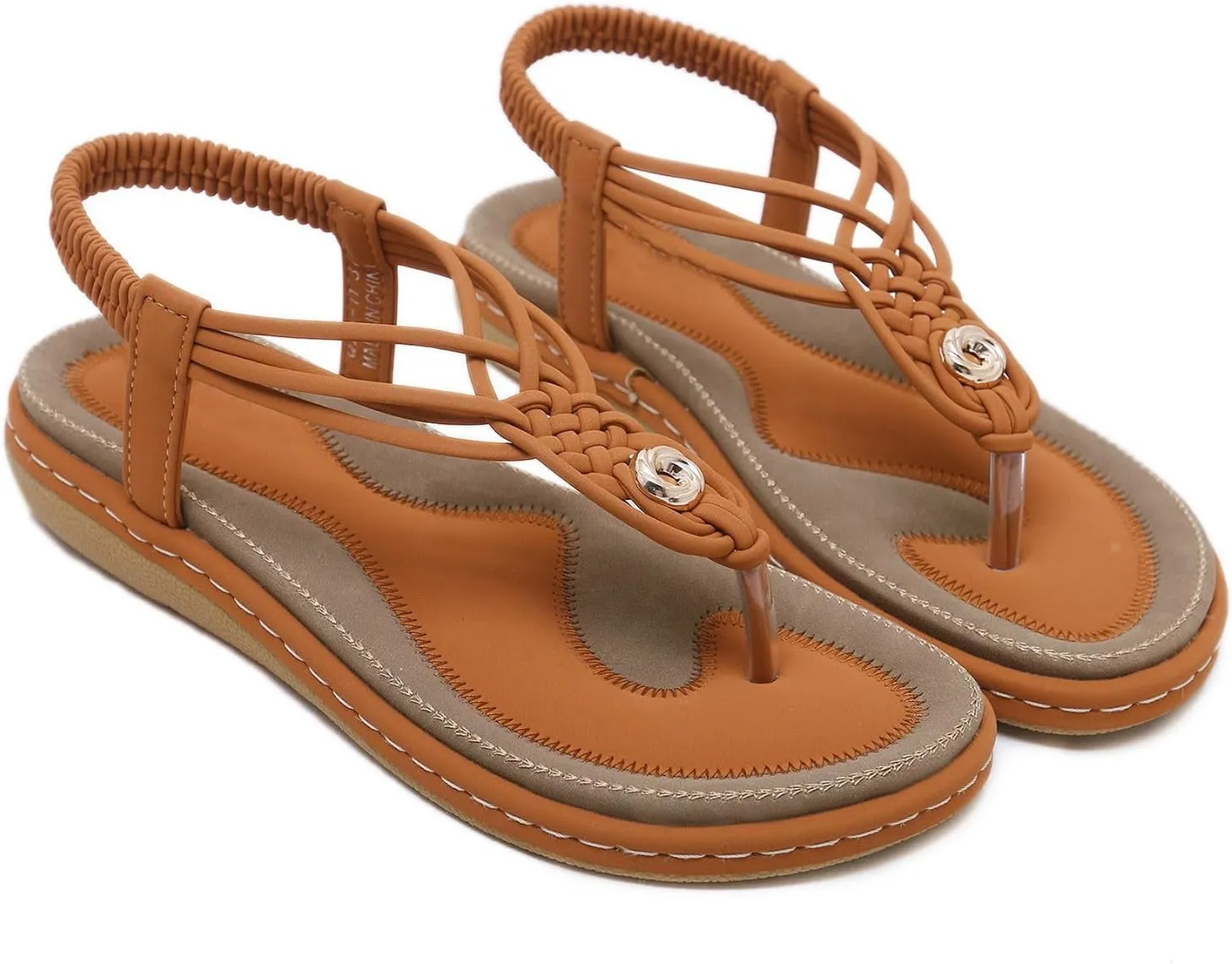 Women'S Flip Flops Summer Sandals For Women 2025 Comfortable Water Shoes Strappy Cute Crusie Flat Sandals
