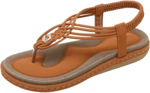 Women'S Flip Flops Summer Sandals For Women 2025 Comfortable Water Shoes Strappy Cute Crusie Flat Sandals