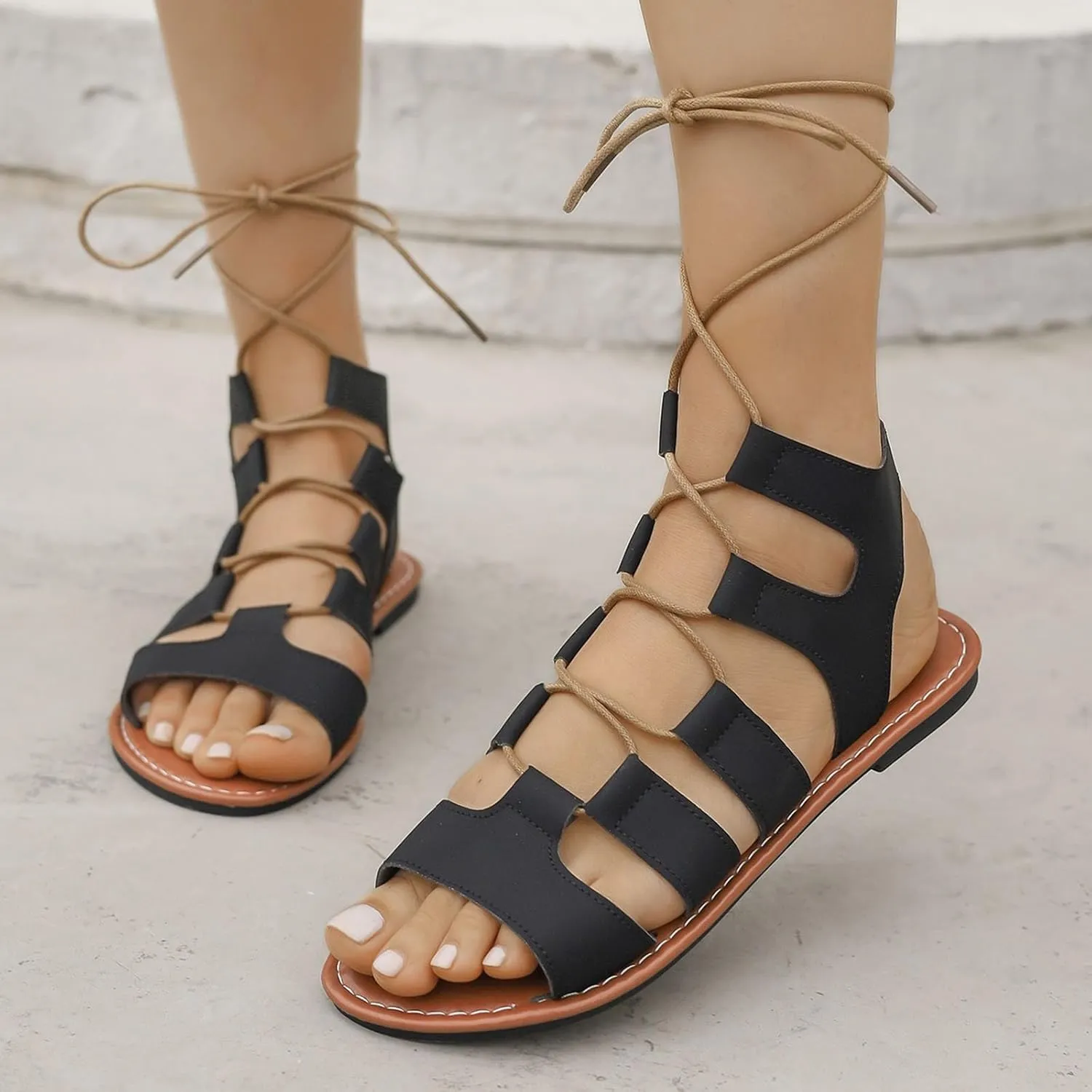 Womens Gladiator Sandals Comfortable Neutral Sandals Water Shoes With Back Strap Wide Platform Sandals For Women