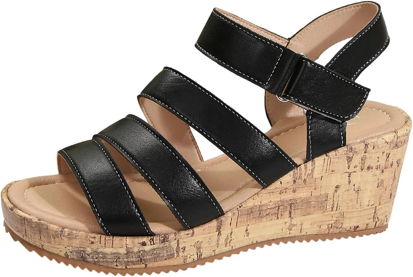 Women's Gladiator Wedge Sandal Platform Dressy Orthopedic Comfortable Open Toe Walking Flat Sandals
