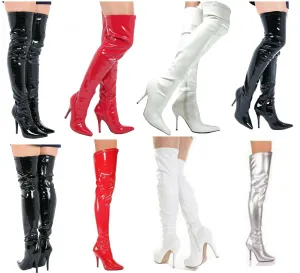 Women's High Over Knee Zip Up Heel Long Boots