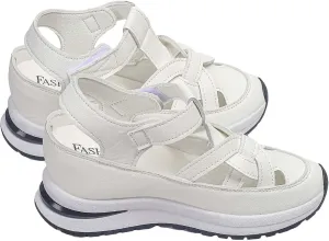 Womens Hollow Out Platform Wedge Sandals Lightweight Closed Toe Sandals Casual Ankle Strap Breathable Sandal Comfortable Summer Beach Shoes