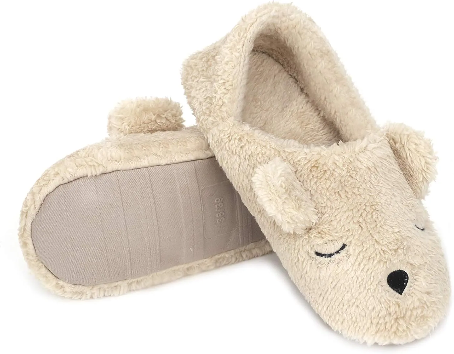 Womens Indoor Warm Fleece Slippers Ladies Girls Cartoon Winter Soft Cozy Booties Non-slip Plush Slip-on Shoes Ankle Boots