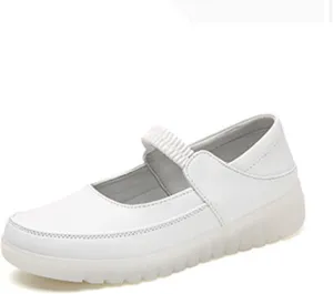 Women's Nursing Shoes, Summer Hollowed Out Work Shoes Lightweight Comfortable Waterproof Non-Slip Orthopedic Nursing Shoes with Soft Sole