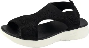 Women's Orthopedic Walking Sandals Dressy Woven Mat Sandals for Women Breathable Comfortable Shoes Arch Support Wide Fit Sport Sandals Athletic Hiking Outdoor Soft Sole Sandals